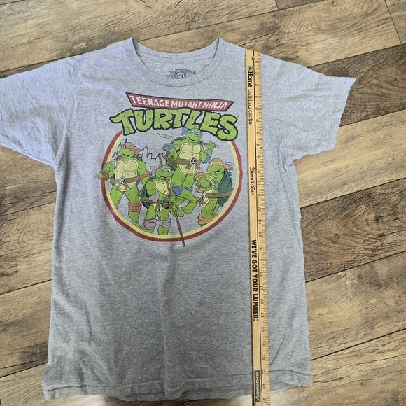 Nickelodeon Gray Teenage Mutant Ninja Turtles Medium T Shirt - Picture 3 of 6